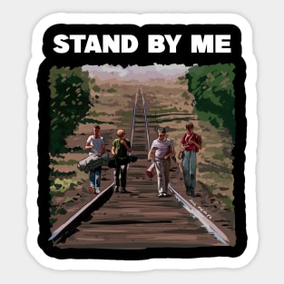 Stand by Me Illustration by burrotees / axelrosito Sticker